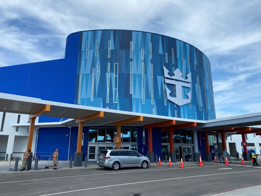 Exterior of Galveston cruise terminal 10