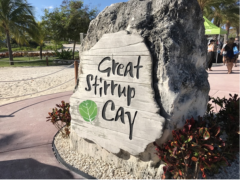 Rock on Great Stirrup Cay