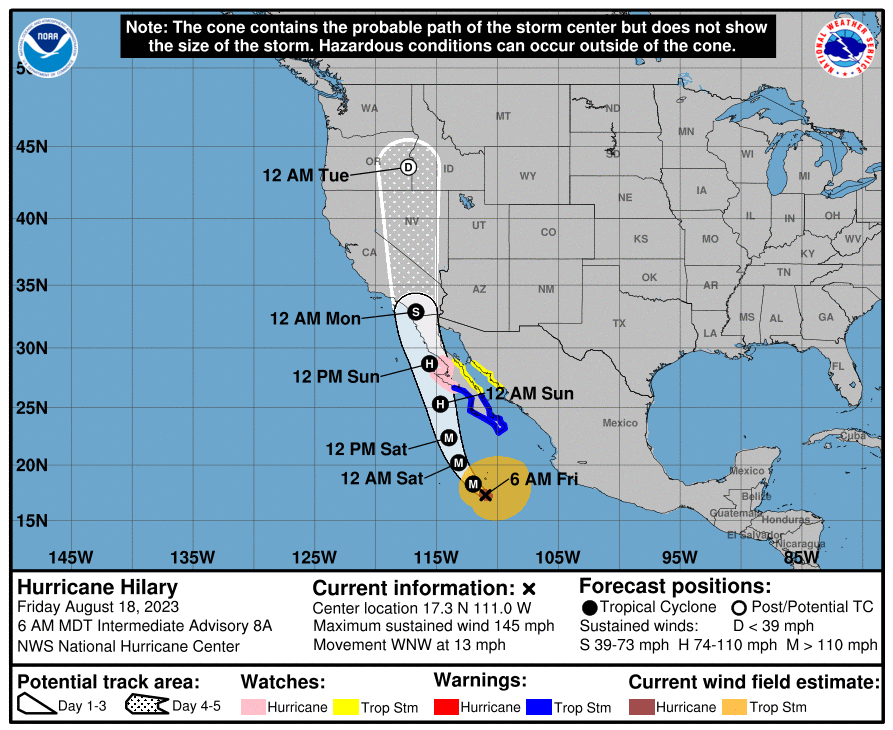 As Hurricane Hilary Aims at California, Here’s the Potential Impact on