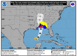 Hurricane Isaias May Disrupt Cruises. Here Are the Ships That Could Be Impacted