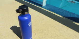 Hydro Flask Water Bottle Review: Should You Take It On Your Next Cruise? Hydro Flask on a cruise deck
