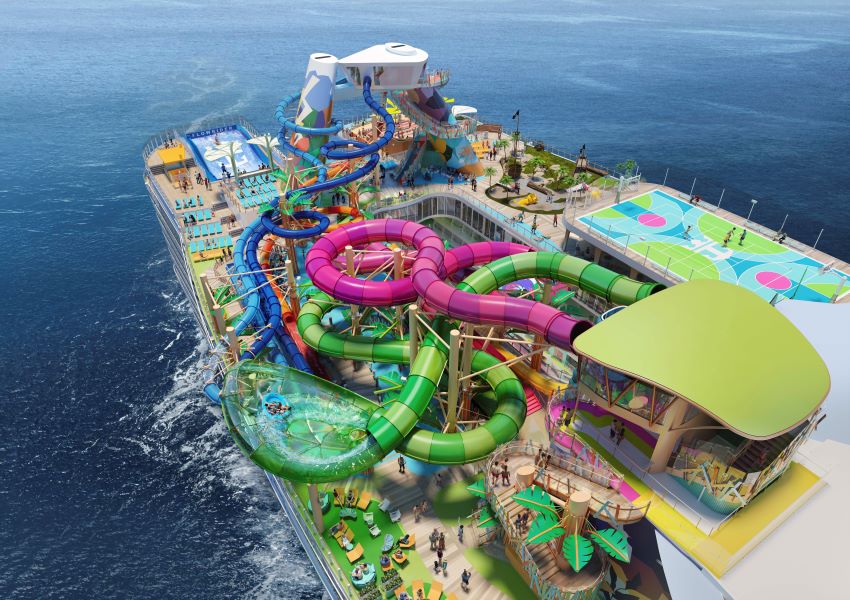 Category Six waterpark on Icon of the Seas