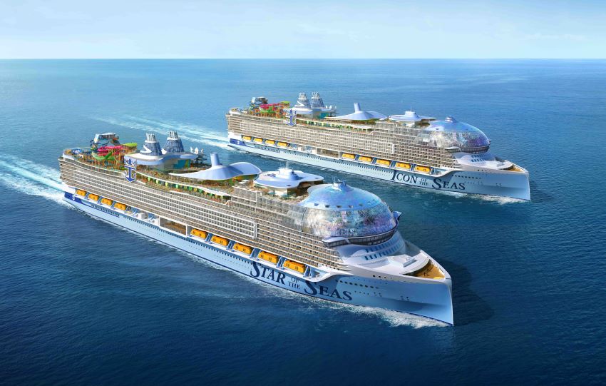 how big is the cruise ship icon of the seas