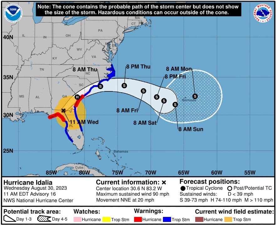 cruise ships in the path of hurricane lee