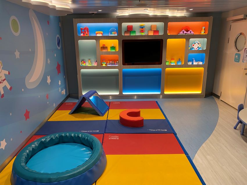 Infant play area on a cruise ship