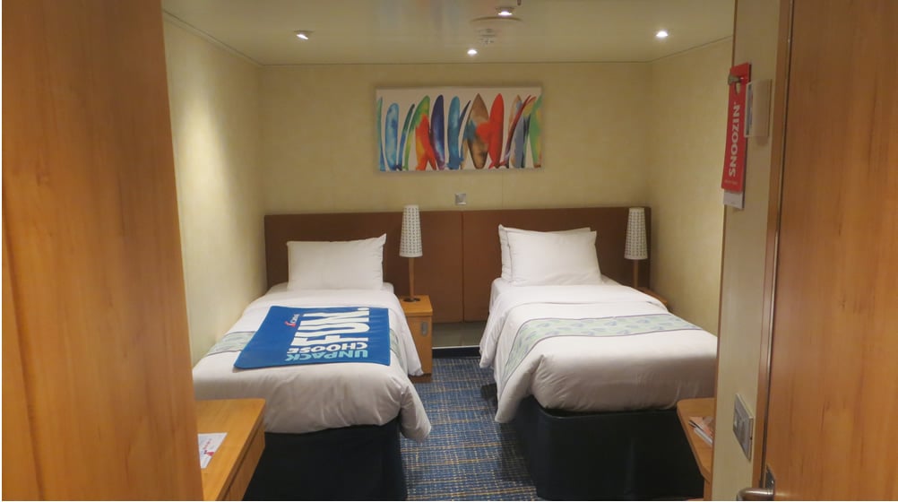 Interior cabin on Carnival Horizon