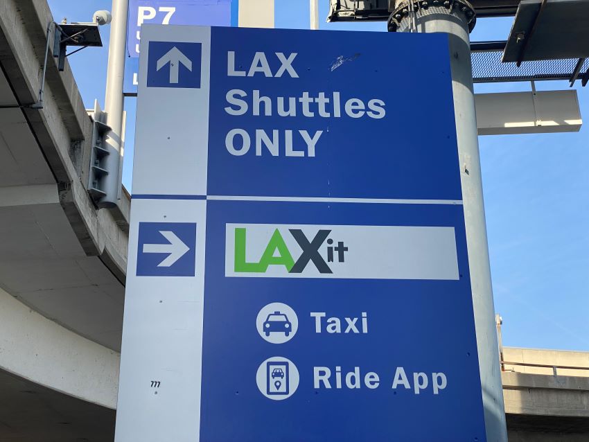 LAX-it sign at the airport