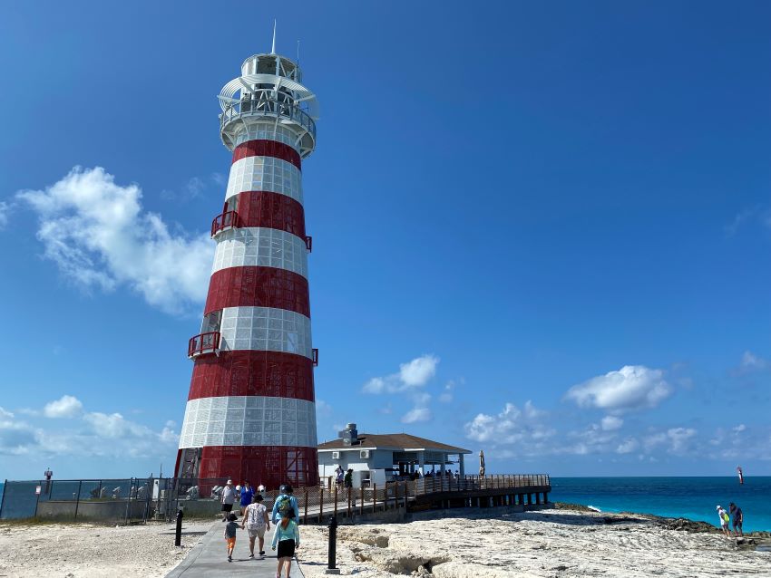 Lighthouse on MSC's Ocean Cay