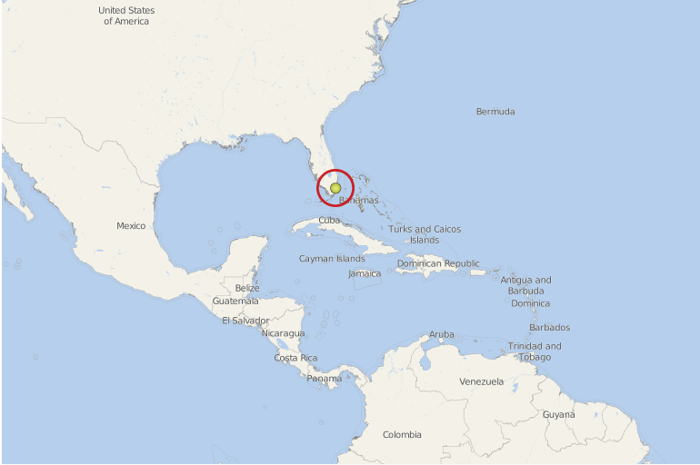 Location of Oasis of the Seas