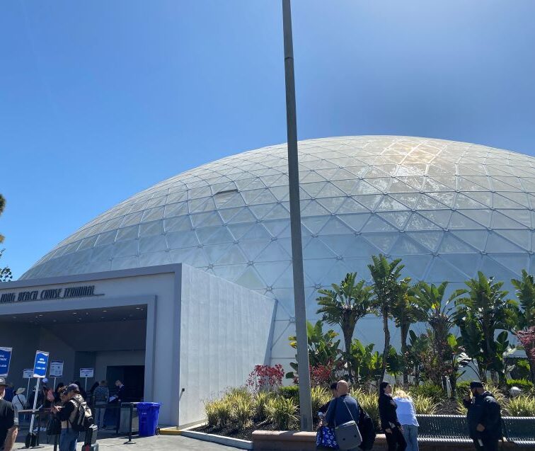 Domed Long Beach terminal