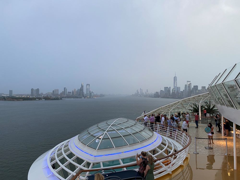View of Manhattan from a cruise ship