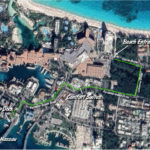 Map: How to Get to the Free Beach in Nassau (Cabbage Beach) Map of how to get to Cabbage Beach entrance on Paradise Island