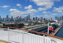 Port of Miami Cruise Guide: Everything About Sailing From Miami Skyline of Miami from a cruise ship