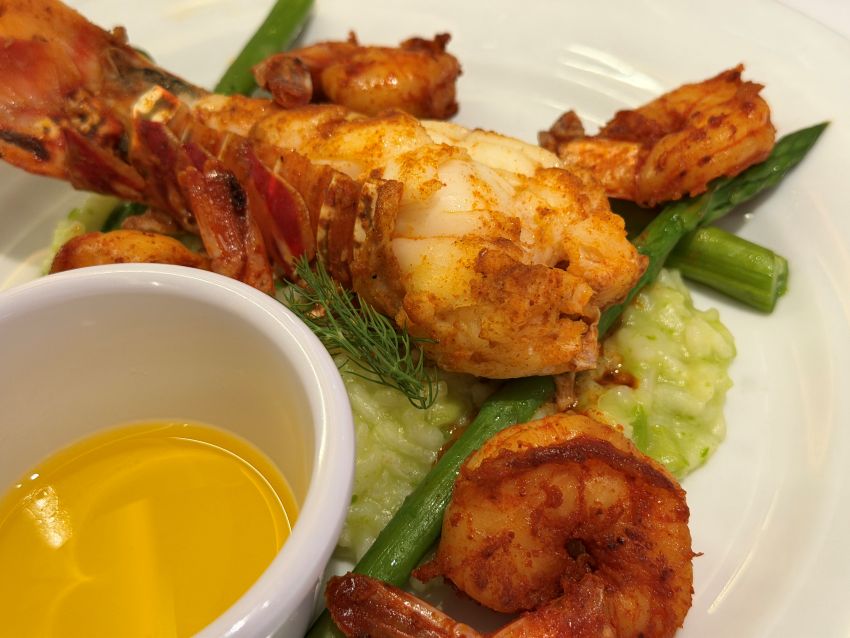 Lobster served on MSC