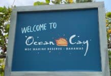 12+ Ocean Cay Tips & Things to Know (MSC’s Private Island) Welcome sign on MSC Ocean Cay