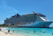 A Major Cruise Line Quietly Raises the Price of a Big Onboard Expense MSC Seaside docked at Ocean Cay.