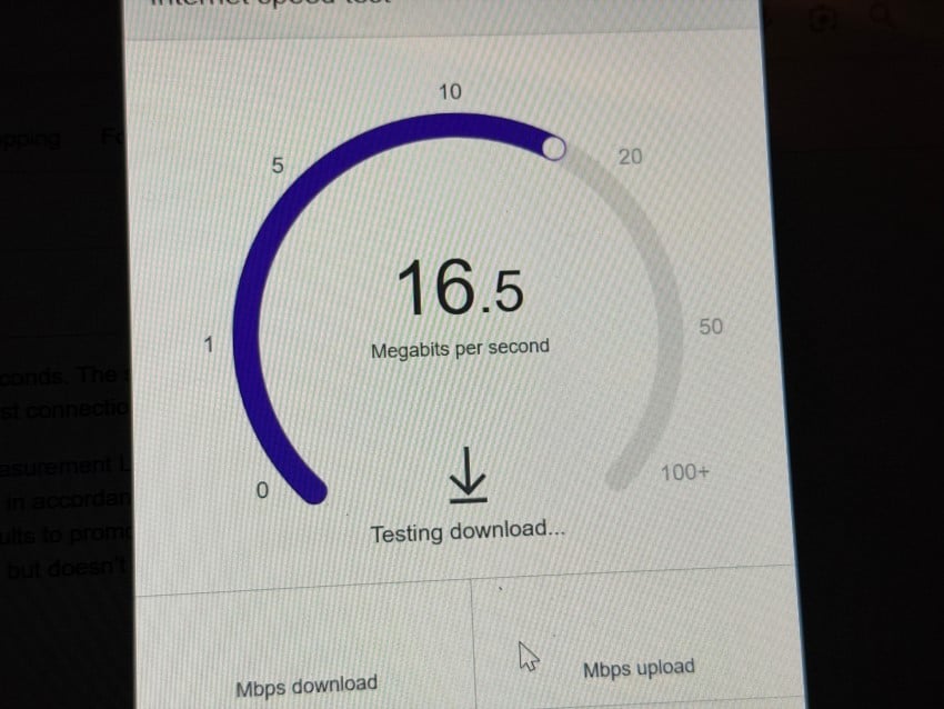Connection speed on MSC cruise wifi