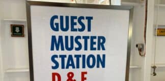 Are You Ready for the Cruise Muster Drill? Here’s What to Know… Muster station sign on a cruise