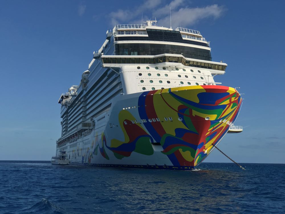 Norwegian Encore anchored