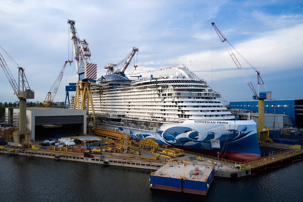 NCL Prima in dock