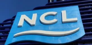 Reviewed: Everything about NCL Cruise Internet (Speed, Discounts, and More) Logo of NCL on a cruise ship