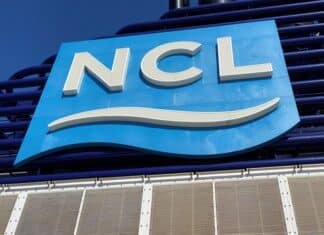 Reviewed: Everything about NCL Cruise Internet (Speed, Discounts, and More) Logo of NCL on a cruise ship