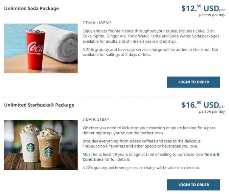 Price Hike NCL Boosting Soda & Coffee Package Prices Up to 27
