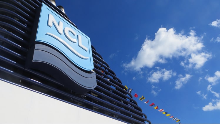 Sign of Norwegian cruise ship