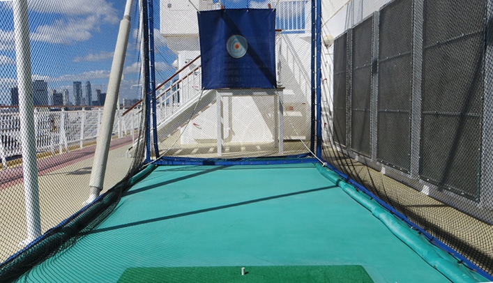 Driving range on Norwegian Jade