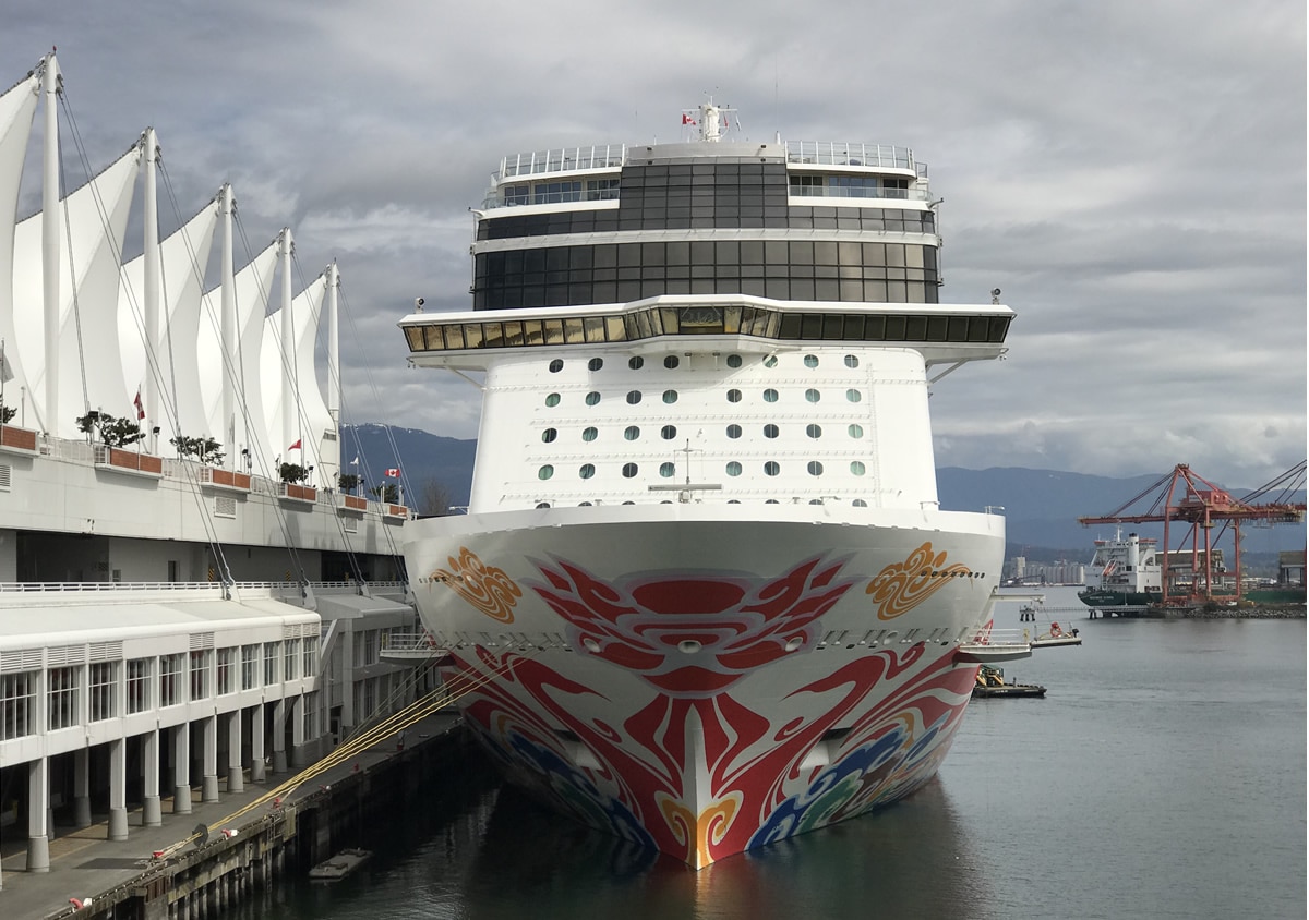 Norwegian Joy in port