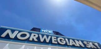 NCL Drops Vaccine Requirement to Cruise (& Most Testing) Norwegian Sky sign