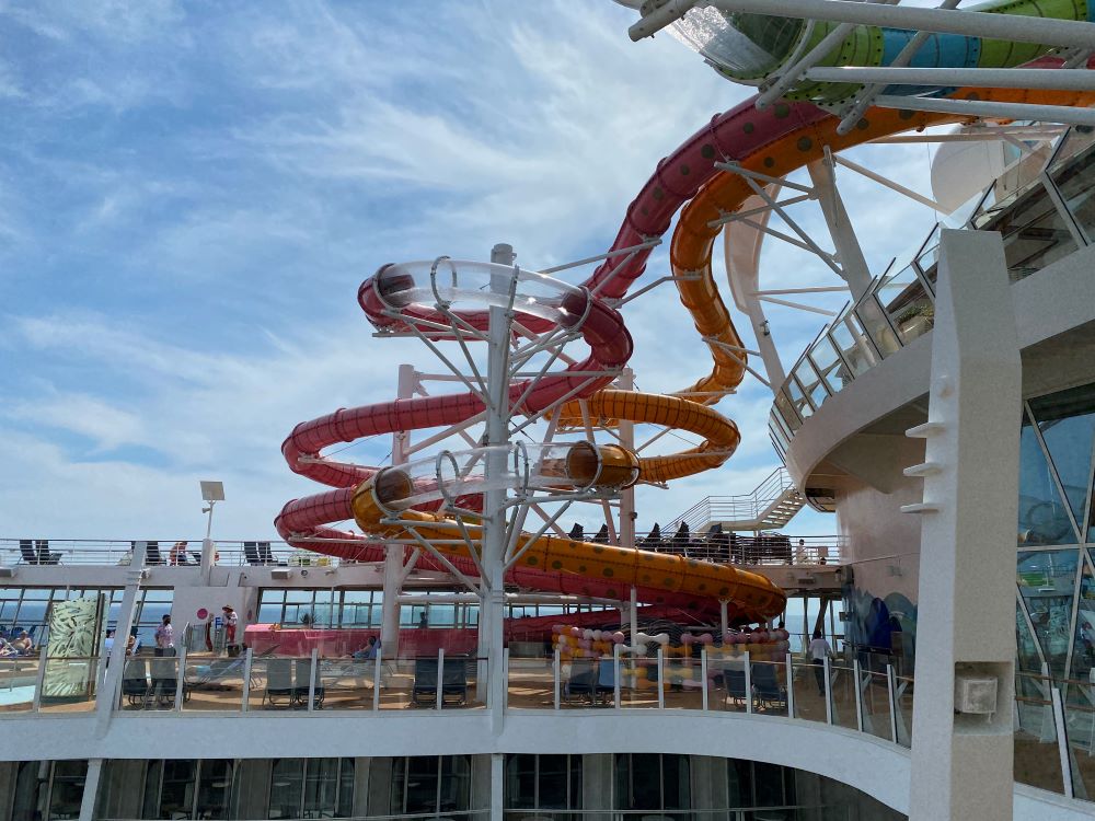 Waterslides on Oasis of the Seas