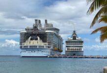 9 BIG Differences of Sailing a Large vs. Small(er) Cruise Ship Old cruise ship docked next to a new one