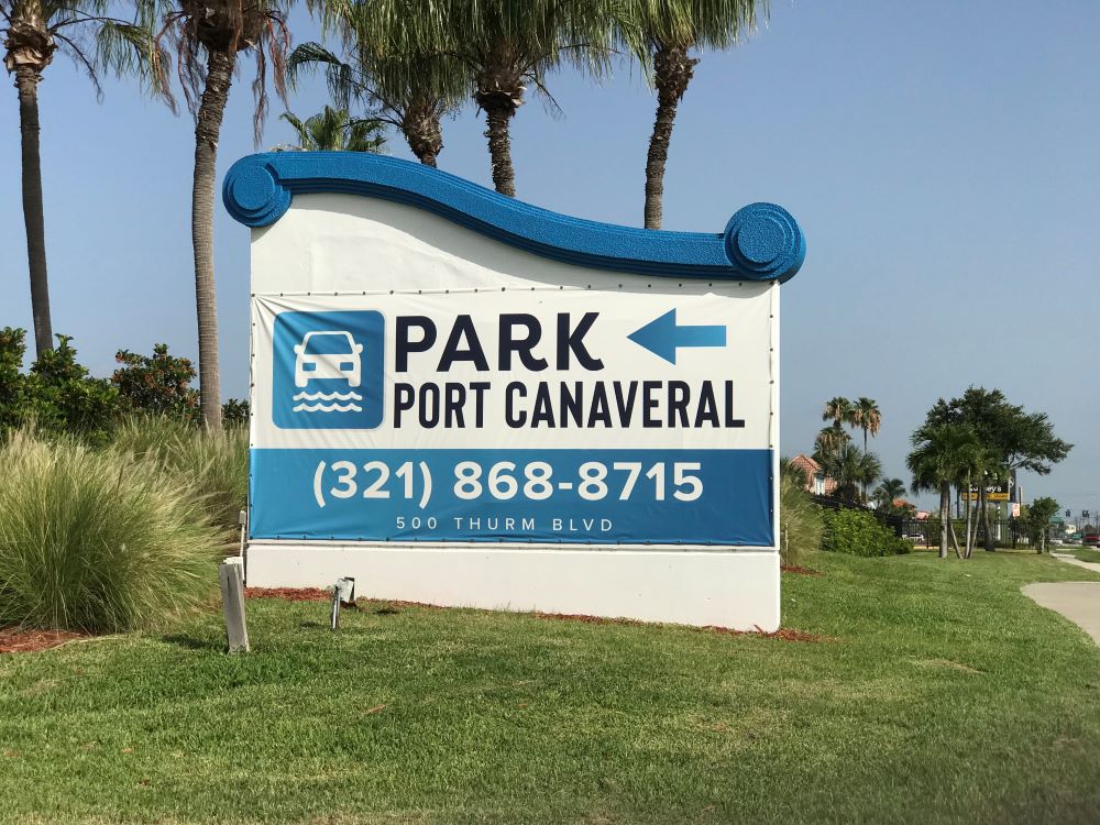Sign for Park Port Canaveral