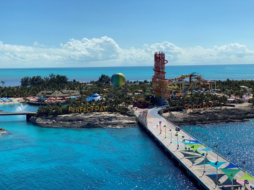 View of CocoCay from Royal Caribbean