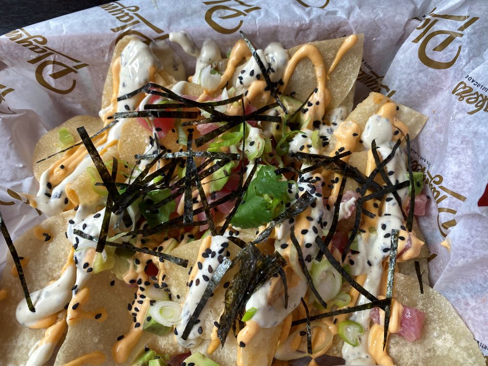 Poke nachos from Royal Caribbean's Playmakers