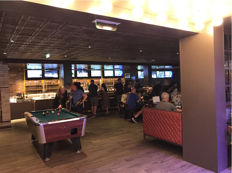 Pool table at Playmakers