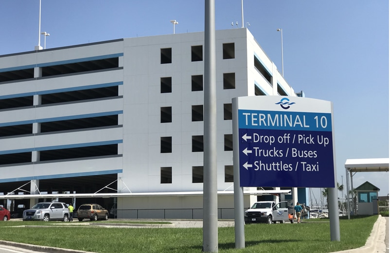 Dropping off passengers at Port Canaveral