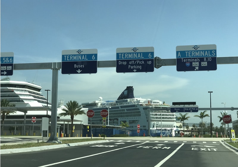 Signage at Port Canaveral