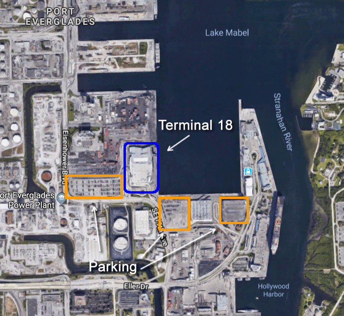 Map of Port Everglades