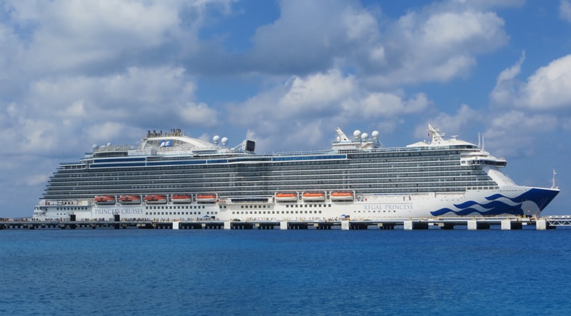 Princess cruise ship in Cozumel