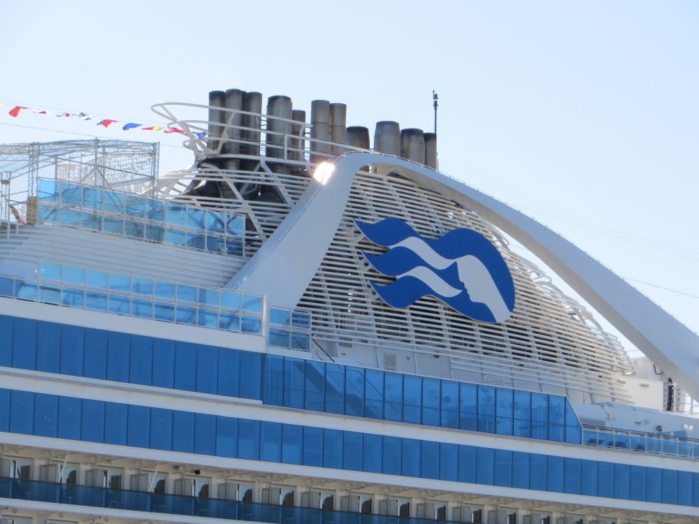 Princess cruise ship with logo