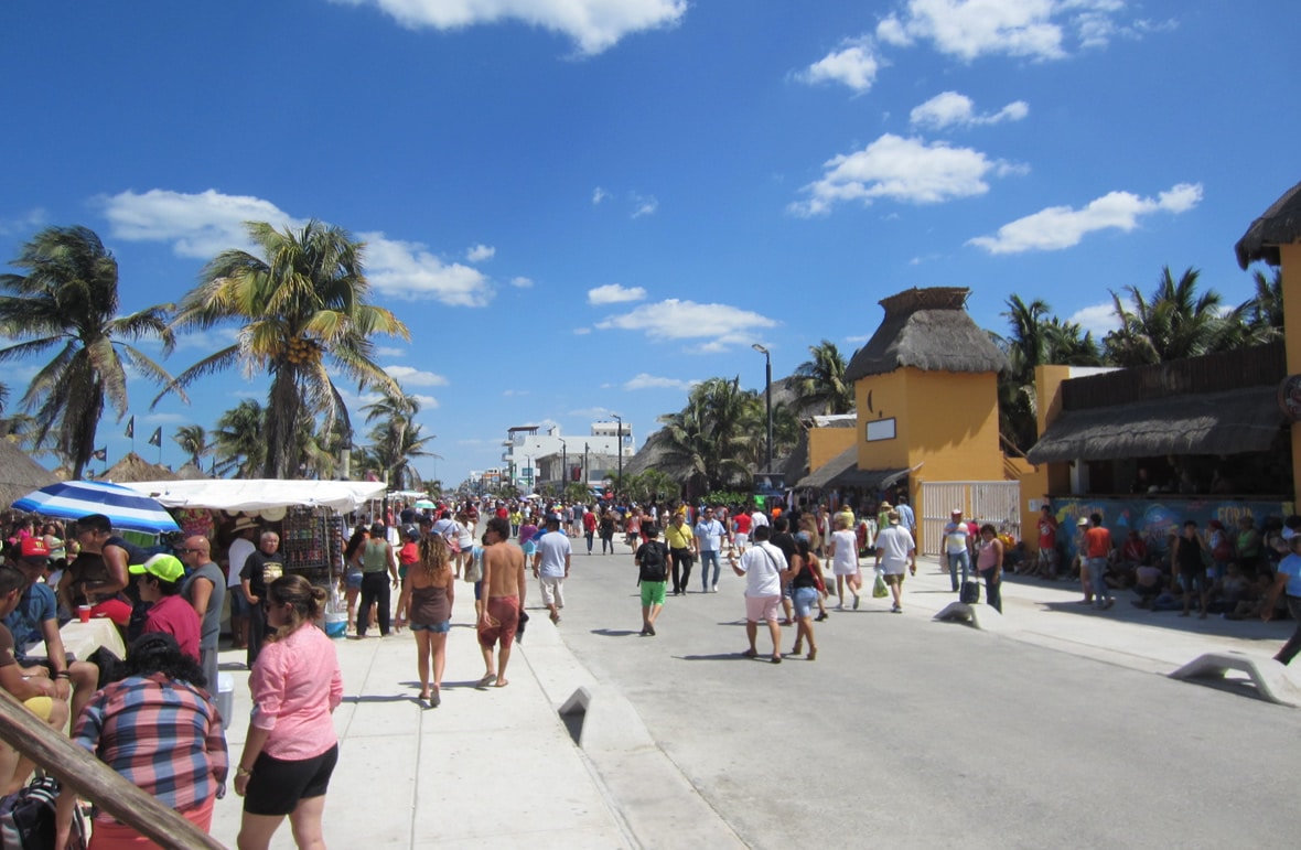 Malecon in Progreso, Mexico