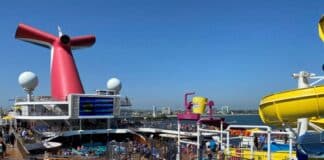 Carnival Cruise Live Blog (Day 1): First Impressions Sailing Radiance From Long Beach Sunny deck on a cruise ship
