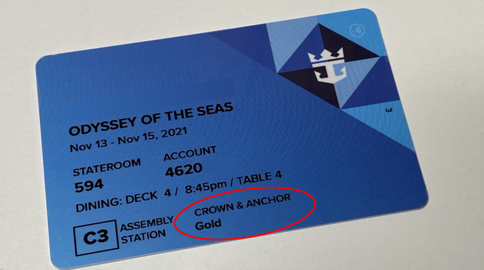 Royal Caribbean Crown & Anchor status