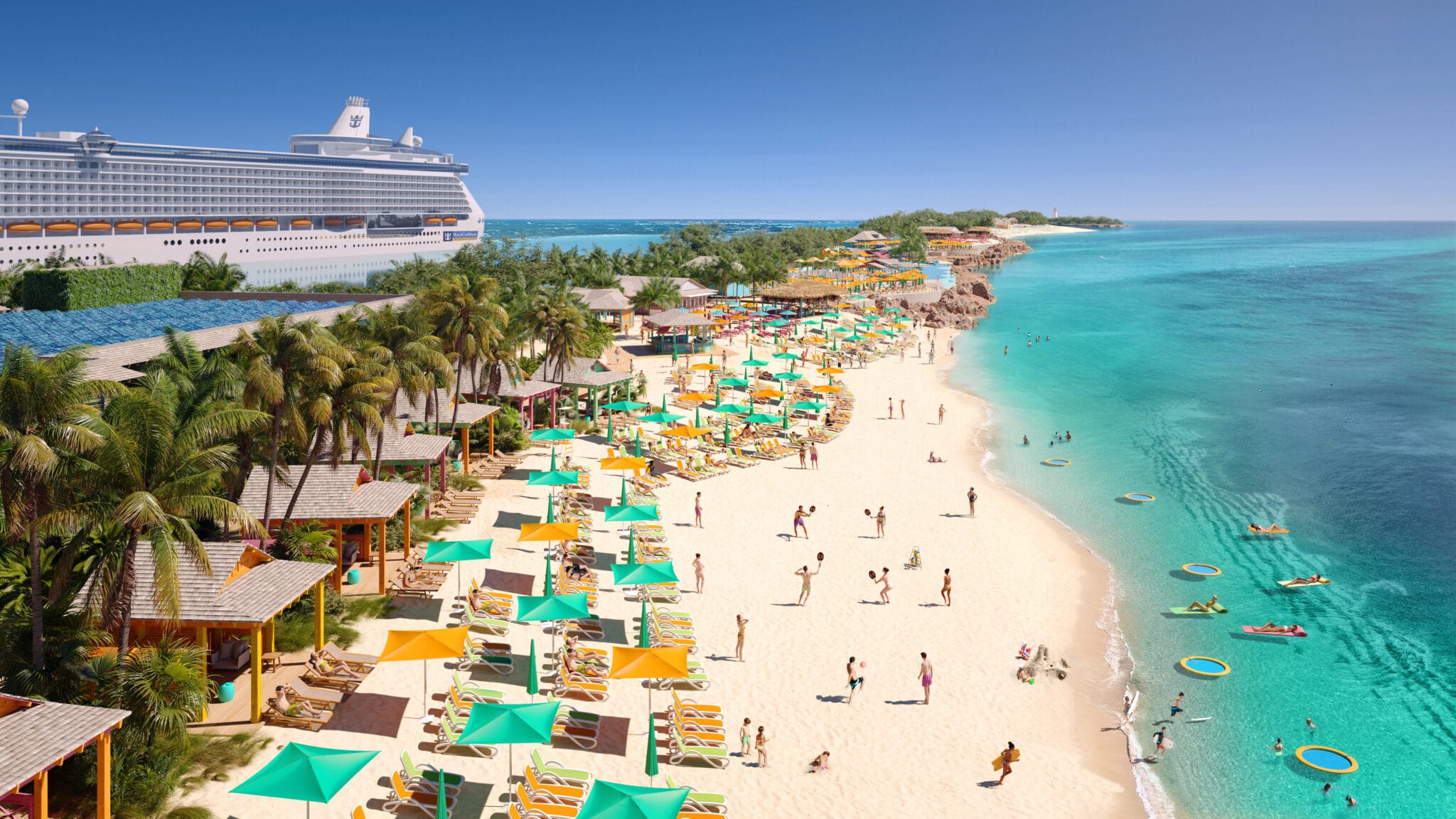 Revealed Royal Caribbean’s New “Beach Club” Coming to Nassau