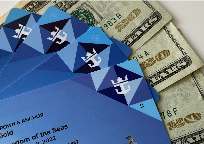 Money with Royal Caribbean card