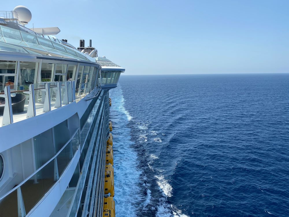 Side view of Royal Caribbean Ship