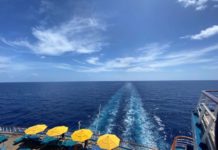 What I Wish I Knew About Sea Days Before I Sailed Aft view from Carnival Ecstasy heading toward Mobile