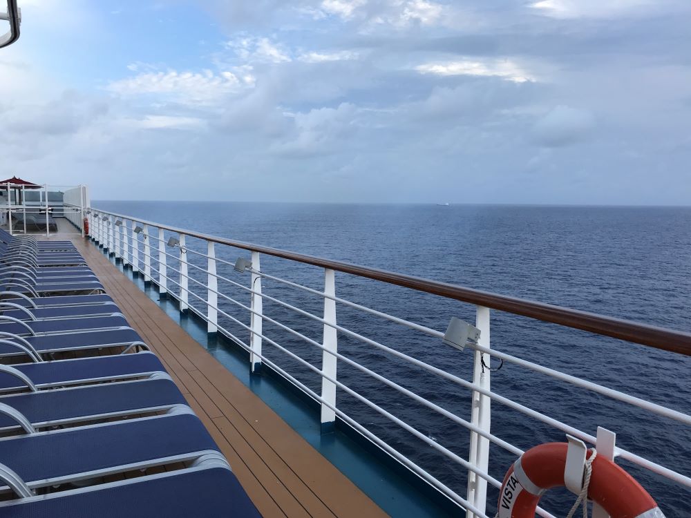 Sea view off side of ship
